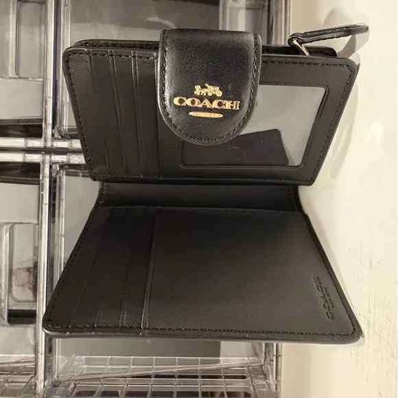 Coach Signature Brown Medium Corner Zip Wallet - Picture 10 of 11